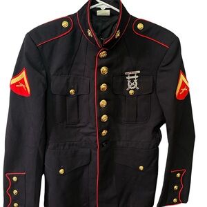 Men's Black Military Style Jacket